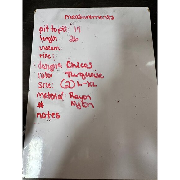 🍒 2/$20 🍒 Turquoise Chico's Turtleneck Sweater L/XL - Picture 6 of 6